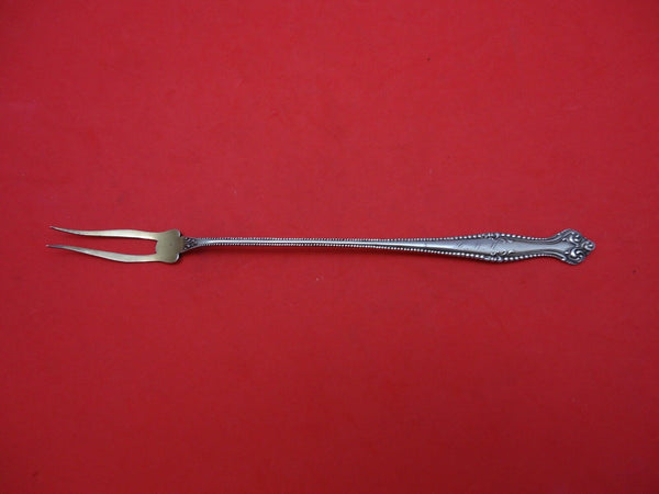 Canterbury by Towle Sterling Silver Olive Fork Long 2-Tine Gold Washed 8 1/2"