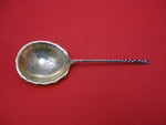 Twist #28 by Towle Sterling Silver Berry Spoon Brite Cut Goldwashed 9"