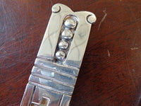 Mexico Sterling Silver Salad Serving Set 9 1/2" 2pc Hector Aguilar? Modernist