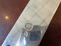 Mexico Sterling Silver Salad Serving Set 9 1/2" 2pc Hector Aguilar? Modernist