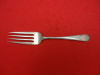 Early American Engraved by Lunt Sterling Silver Cold Meat Fork 8" Serving