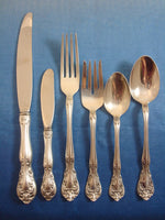 Chateau Rose by Alvin Sterling Silver Flatware Set Service Dinner Size 52 Pieces