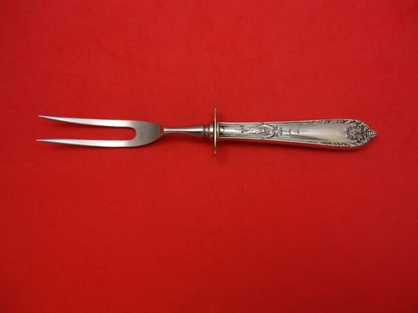 Della Robbia by Alvin Sterling Silver Steak Carving Fork HH WS Heirloom