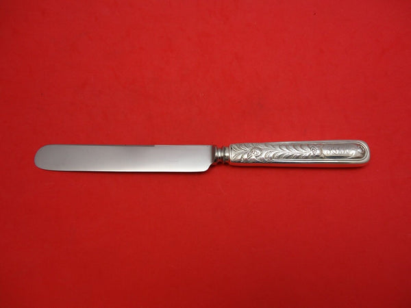 Antique Engraved Flowers by Tiffany & Co. Sterling Silver Dinner Knife Blunt 10"