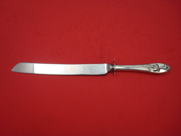 SILVER IRIS BY INTERNATIONAL STERLING SILVER WEDDING CAKE KNIFE HHWS CUSTOM MADE
