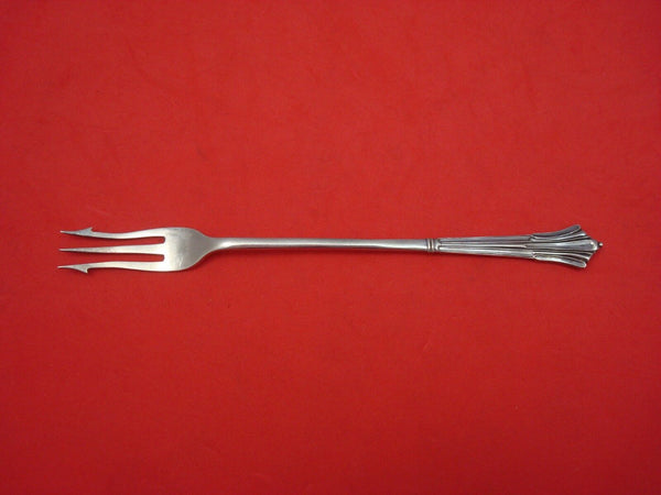 English Sterling Silver Olive Pickle Fork Long Handle 7 3/8"