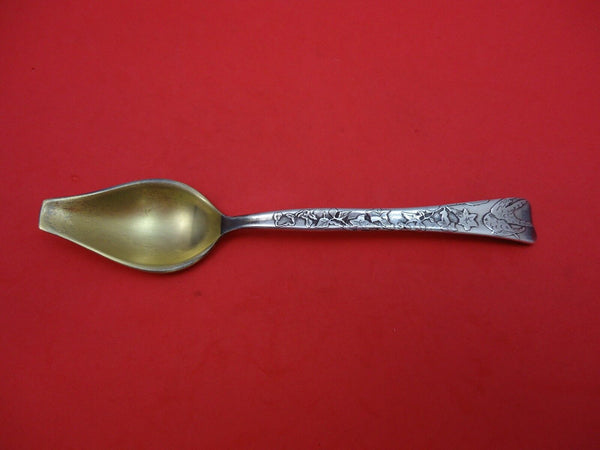 Lap Over Edge Acid Etched by Tiffany & Co. Sterling Silver Melon Spoon Flowers