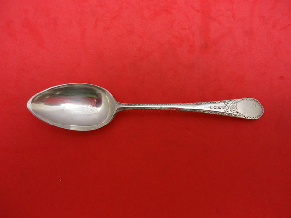 Early American Engraved by Lunt Sterling Silver Demitasse Spoon 4 1/2"