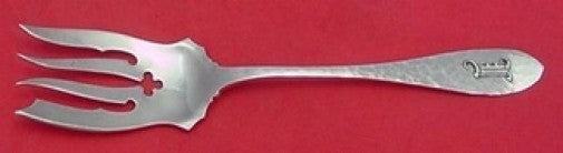 Van Dyke by International Sterling Silver Cold Meat Fork Applied Mono 8 1/4"