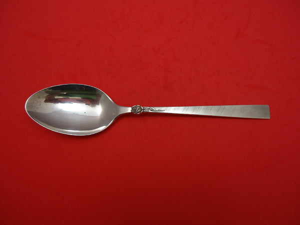 Dawn Rose by International Sterling Silver Serving Spoon 8 1/2"