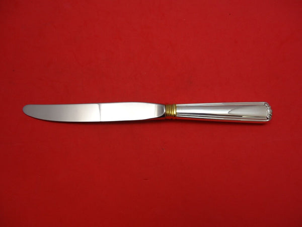 Embassy Scroll Gold by Lunt Sterling Silver Dinner Knife Modern 9 1/4"