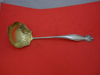 Canterbury by Towle Sterling Silver Soup Ladle Lobed Gold Washed 13"