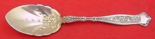 Dresden by Whiting Sterling Silver Ice Cream Spoon Gold Washed 5 1/4"