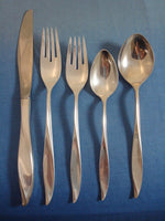 Vivant by Oneida Sterling Silver Flatware Set Service 66 Pieces Modernism Sleek