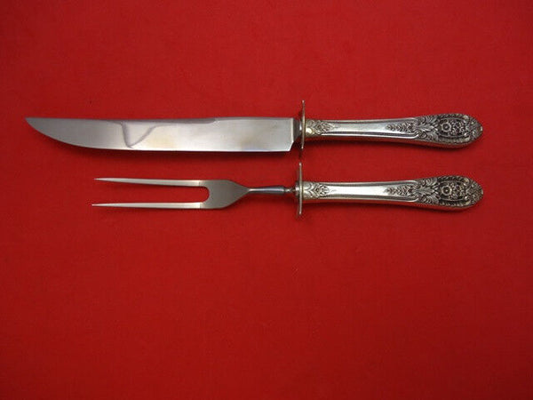 Crown Princess by International Sterling Silver Steak Carving Set 2pc HHWS  11"