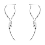 Mercy by Georg Jensen Sterling Silver Pair of Earrings Drop Modern - New