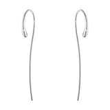 Mercy by Georg Jensen Sterling Silver Pair of Earrings Drop Thread Modern New