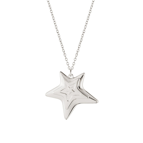 2021 Georg Jensen Christmas Ornament Five Point Star Silver - New