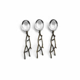 Michael Aram Oxidized Brass Twig Handle Spoon Set of 3 (6.25 inch) - 112059