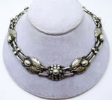 Georg Jensen Sterling Necklace #1 with Leaves and Berries (#J3333)