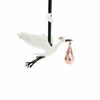 Michael Aram Stork Pink Baby Christmas Ornament New in Box 132427