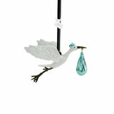 Michael Aram Stork Baby Christmas Ornament Blue New in Box 132428