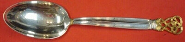 Celtic Weave Gold by Towle Sterling Silver Serving Spoon 8 1/2" Vintage