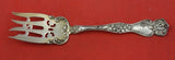 Cherry Blossom by Blackinton Sterling Silver Cold Meat Fork 7 1/2" Antique