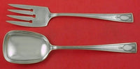 Carthage by Wallace Sterling Silver Salad Serving Set 2-Piece 9 1/4" Vintage