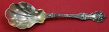 King Edward by Whiting Sterling Silver Sugar Spoon Gold Washed 6 1/4" Serving