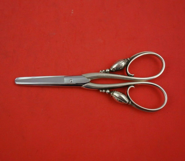 Blossom by Georg Jensen Sterling Silver Grape Shears 5 1/2" Heirloom