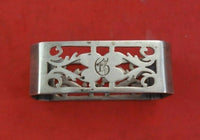 Wilcox Co. Sterling Silver Napkin Ring #112 Rectangular Fancy Pierced 2 1/8"