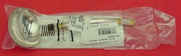 Aegean Weave Gold by Wallace Sterling Silver Gravy Ladle 6 1/2" New Serving