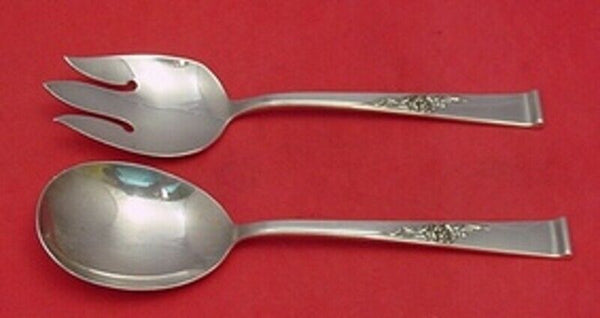 Classic Rose by Reed and Barton Sterling Silver Salad Serving Set All Sterling