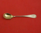 KW Norwegian Sterling Silver Egg Spoon Gold Washed 4 1/2" Heirloom Silverware