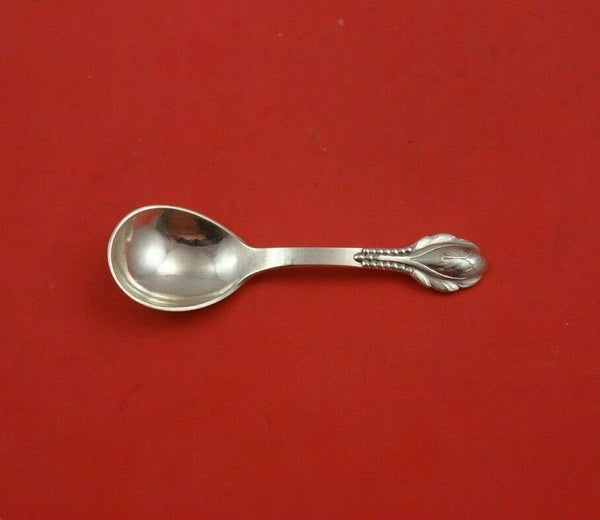 Crocus aka #3 by Evald Nielsen Danish Sterling Silver Tea Caddy Spoon 4 1/2"