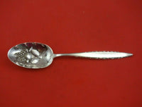 Lace Point by Lunt Sterling Silver Berry Spoon with Fruit in Bowl 8 7/8" Serving