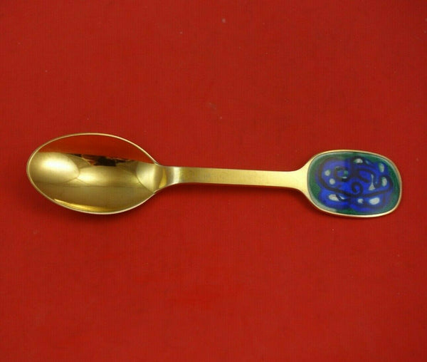 Christmas Spoon by A. Michelsen Danish Sterling Silver Teaspoon 1987 Vermeil