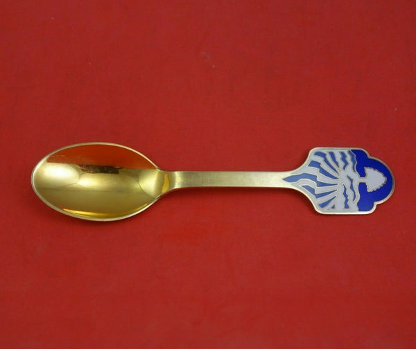 Christmas Spoon by A. Michelsen Danish Sterling Silver Teaspoon 1986 Vermeil