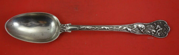 Stag Hunt English Sterling Silver Stuffing Spoon no button 11 1/2"