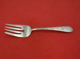 Colonial Engraved by Gorham Sterling Silver Cold Meat Fork with Heart 7 7/8"