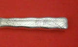 Lap Over Edge Acid Etched by Tiffany Sterling Silver Dinner Knife with Cicada