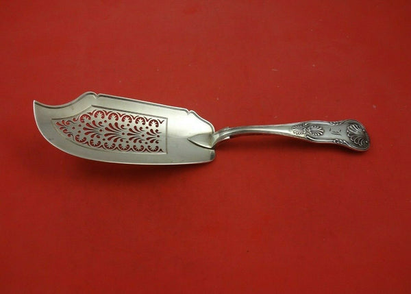 Kings by Edward Fernell English Georgian Sterling Silver Fish Server Pierced 12"