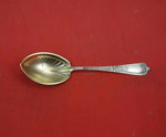 Domestic by Gorham Sterling Silver Sugar Spoon Gold Washed Fluted 6" Serving