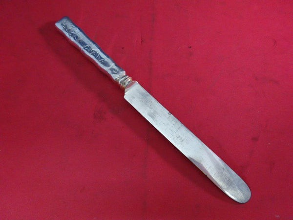 Lap Over Edge Acid Etched by Tiffany Sterling Silver Dinner Knife Tomatoes Mono