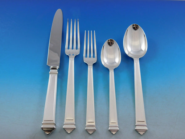 Legend by Fortunoff Italy Sterling Silver Flatware Set Service Dinner 64 pieces