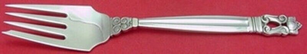 Acorn by Georg Jensen Sterling Silver Salad Fork 4-Tine 6 1/2" Antique Flatware