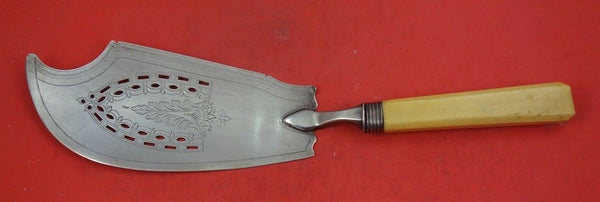 English Georgian Sterling Silver Fish Server London 1817 pierced & engraved 11"