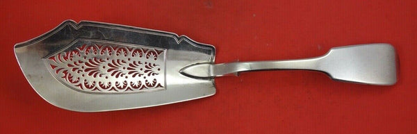 English Georgian Sterling Silver Fish Server London 1829 pierced 12 1/8"