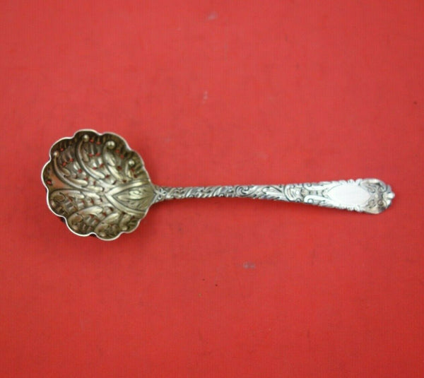 English Georgian Sterling Silver Sugar Sifter Ladle Hand Chased London 1813
